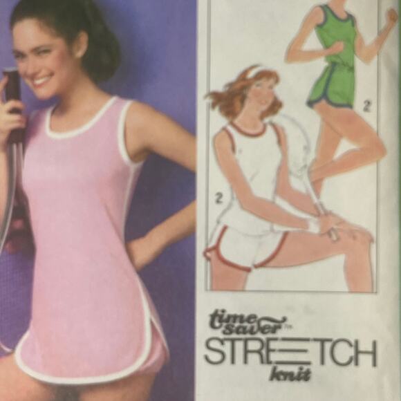 Simplicity 8461 Pattern Dress Bloomers Top Shorts Miss 6 - 10 Sporty Tennis - Picture 1 of 6